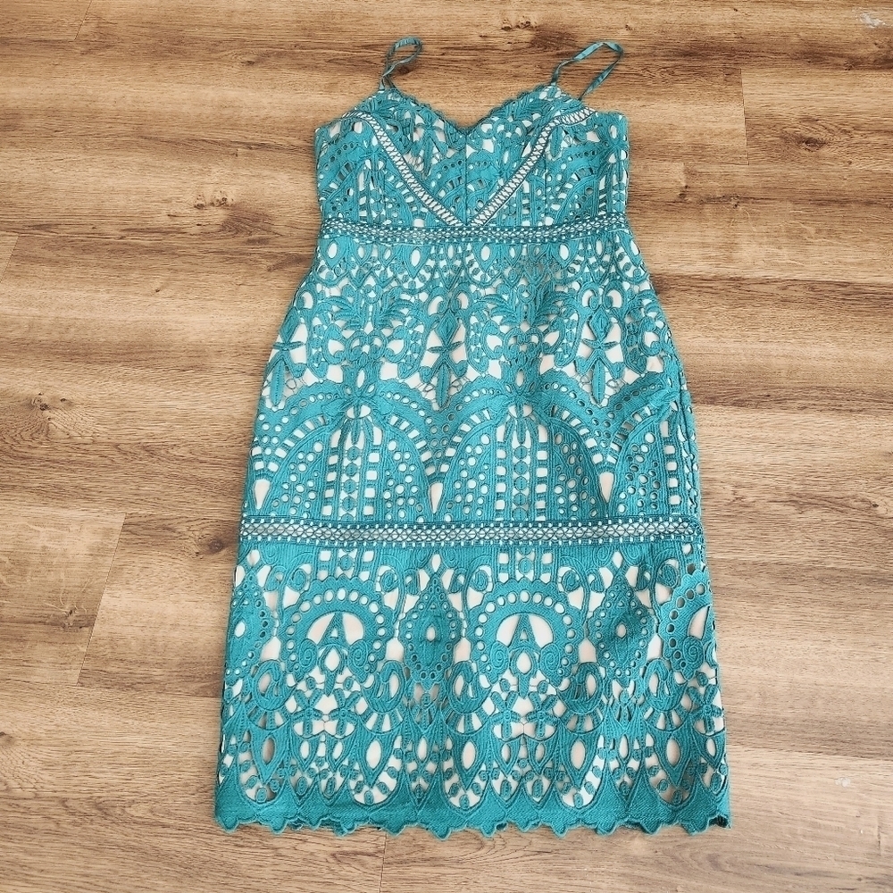 Adelyn Rae -MIMI LACE SHEATH SLIP DRESS - Picture 3 of 7